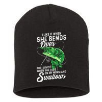 I Like It When She Bends Over Fishing Gifts For Short Acrylic Beanie