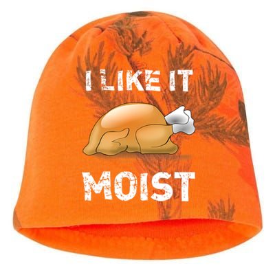 I Like It Moist Turkey Thanksgiving Foods Family Cute Gift Kati - Camo Knit Beanie