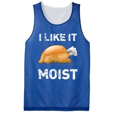 I Like It Moist Turkey Thanksgiving Foods Family Cute Gift Mesh Reversible Basketball Jersey Tank