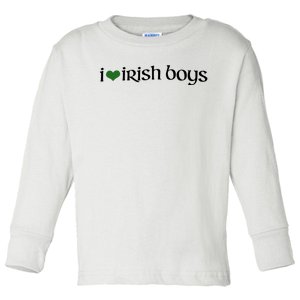 I Love Irish Boy Toddler Long Sleeve Shirt