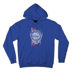 I Love It When She Bends Over Funny Fishing Usa Flag Gift Tall Hoodie