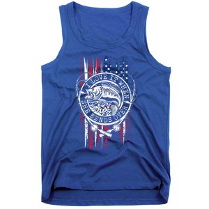 I Love It When She Bends Over Funny Fishing Usa Flag Gift Tank Top