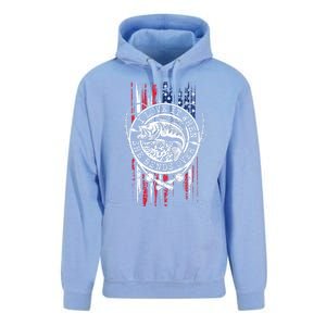 I Love It When She Bends Over Funny Fishing Usa Flag Gift Unisex Surf Hoodie