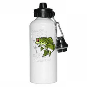 I Like It When She Bends Over Funny Fishing Father's Day Aluminum Water Bottle