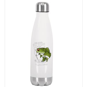 I Like It When She Bends Over Funny Fishing Father's Day Stainless Steel Insulated Water Bottle