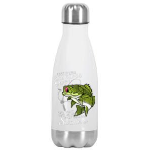 I Like It When She Bends Over Funny Fishing Father's Day Stainless Steel Insulated Water Bottle