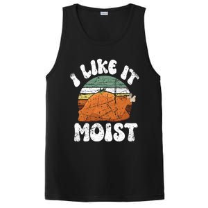 I Like It Moist Funny Thanksgiving Costume Turkey Leg Day Cute Gift PosiCharge Competitor Tank