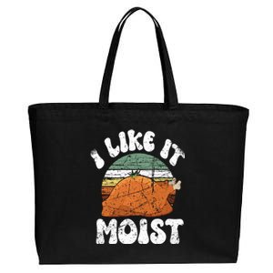 I Like It Moist Funny Thanksgiving Costume Turkey Leg Day Cute Gift Cotton Canvas Jumbo Tote