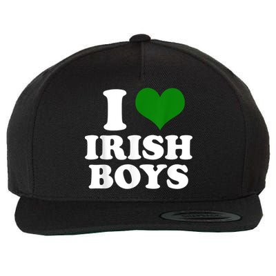 I Love Irish Boy St. Paddy Funny St. Patricks Day Wool Snapback Cap