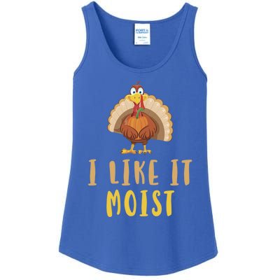 I Like It Moist Turkey Thanksgiving Funny Gift Ladies Essential Tank