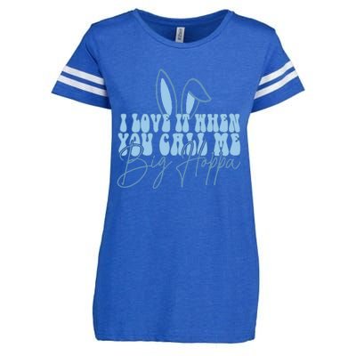 I Love It When You Call Me Big Hoppa Bunny Ear Easter Day Enza Ladies Jersey Football T-Shirt