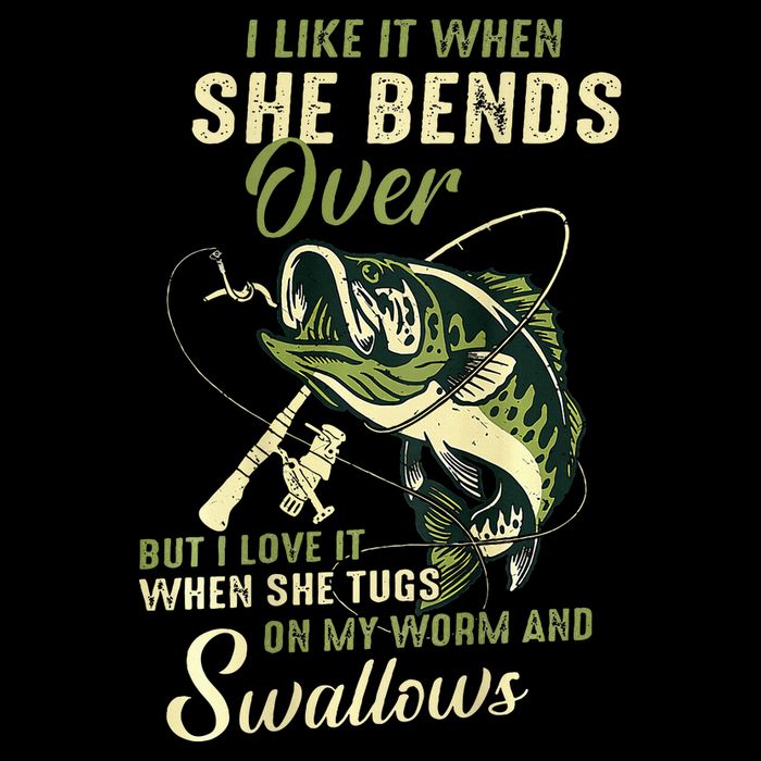 I Like It When She Bends Over But I Love It Flat Bill Trucker Hat