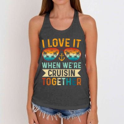 I Love It When WeRe Cruising Together Cruise Lover Women's Knotted Racerback Tank