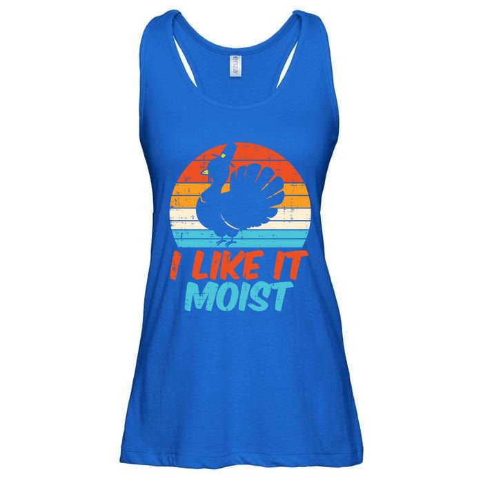 I Like It Moist Turkey Funny Thanksgiving Adult Gift Ladies Essential Flowy Tank