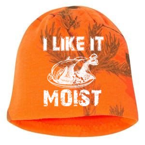 I Like It Moist Funny Turkey Funny Gift Kati - Camo Knit Beanie