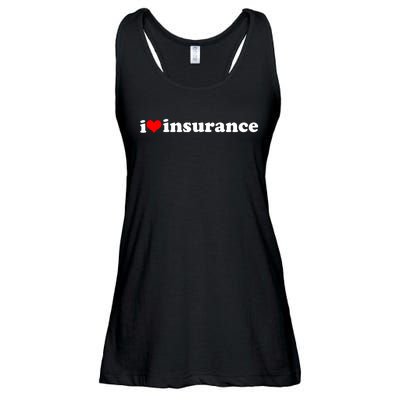 I Love Insurance Ladies Essential Flowy Tank