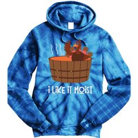 I Like It Moist Funny Thanksgiving Turkey Leg Day Gift Tie Dye Hoodie