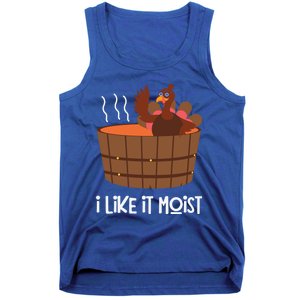 I Like It Moist Funny Thanksgiving Turkey Leg Day Gift Tank Top