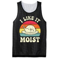 I Like It Moist Funny Thanksgiving Turkey Leg Day Mesh Reversible Basketball Jersey Tank