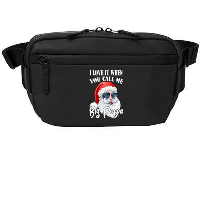 I Love It When You Call Me Big Poppa Funny Santa Claus Crossbody Pack