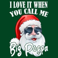 I Love It When You Call Me Big Poppa Funny Santa Claus T-Shirt