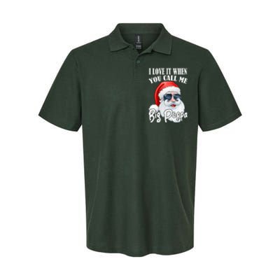 I Love It When You Call Me Big Poppa Funny Santa Claus Softstyle Adult Sport Polo