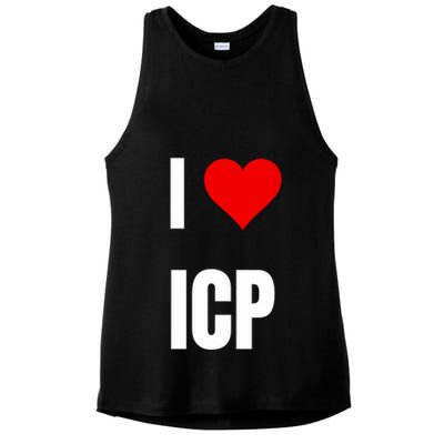 I Love Icp . Crypto Saying For The Blockchain And Token Nerd Ladies PosiCharge Tri-Blend Wicking Tank