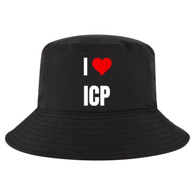 I Love Icp . Crypto Saying For The Blockchain And Token Nerd Cool Comfort Performance Bucket Hat