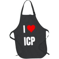 I Love Icp . Crypto Saying For The Blockchain And Token Nerd Apron