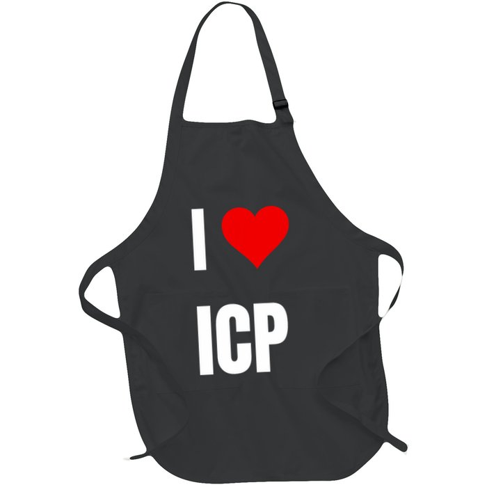 I Love Icp . Crypto Saying For The Blockchain And Token Nerd Apron