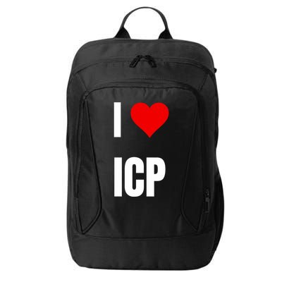 I Love Icp . Crypto Saying For The Blockchain And Token Nerd City Backpack