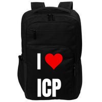 I Love Icp . Crypto Saying For The Blockchain And Token Nerd Impact Tech Backpack