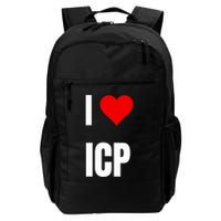 I Love Icp . Crypto Saying For The Blockchain And Token Nerd Daily Commute Backpack