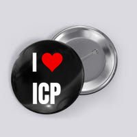 I Love Icp . Crypto Saying For The Blockchain And Token Nerd Button