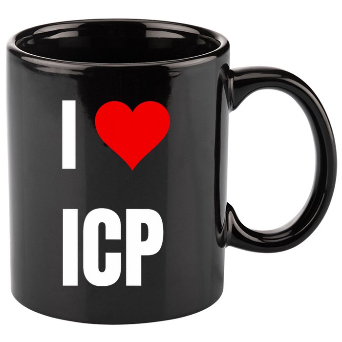 I Love Icp . Crypto Saying For The Blockchain And Token Nerd 11oz C Handle Ceramic Mug