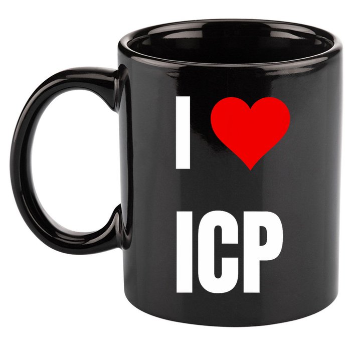 I Love Icp . Crypto Saying For The Blockchain And Token Nerd 11oz C Handle Ceramic Mug