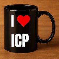 I Love Icp . Crypto Saying For The Blockchain And Token Nerd 11oz C Handle Ceramic Mug