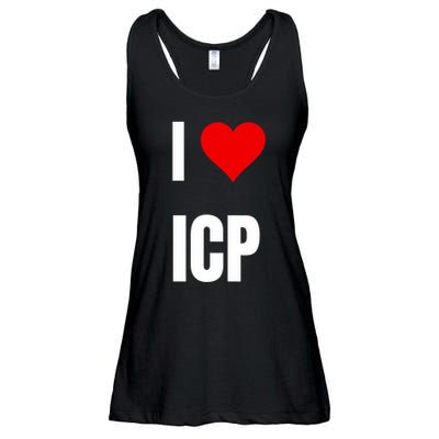 I Love Icp . Crypto Saying For The Blockchain And Token Nerd Ladies Essential Flowy Tank
