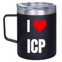 I Love Icp . Crypto Saying For The Blockchain And Token Nerd 12oz Stainless Steel Coffee Mug