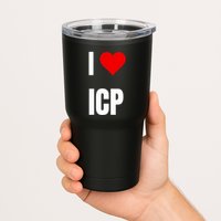 I Love Icp . Crypto Saying For The Blockchain And Token Nerd Tumbler
