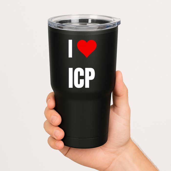 I Love Icp . Crypto Saying For The Blockchain And Token Nerd Tumbler