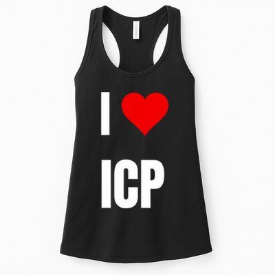 I Love Icp . Crypto Saying For The Blockchain And Token Nerd Womens Tank Top