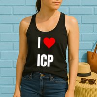 I Love Icp . Crypto Saying For The Blockchain And Token Nerd Womens Tank Top