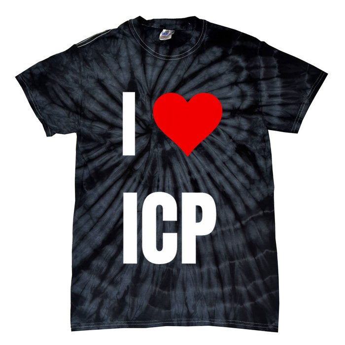I Love Icp . Crypto Saying For The Blockchain And Token Nerd Tie-Dye T-Shirt