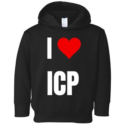 I Love Icp . Crypto Saying For The Blockchain And Token Nerd Toddler Hoodie