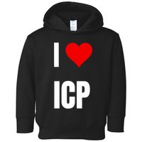 I Love Icp . Crypto Saying For The Blockchain And Token Nerd Toddler Hoodie