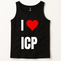 I Love Icp . Crypto Saying For The Blockchain And Token Nerd Tank Top