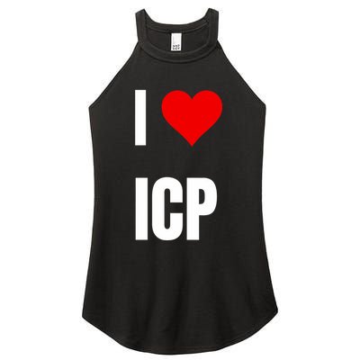 I Love Icp . Crypto Saying For The Blockchain And Token Nerd Women's Perfect Tri Rocker Tank