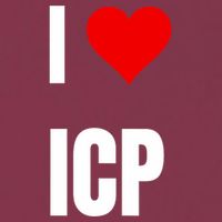I Love Icp . Crypto Saying For The Blockchain And Token Nerd 16oz Travel Tumbler