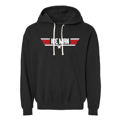Iceman Logo Ice Man Garment-Dyed Fleece Hoodie
